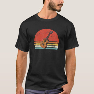 Hawaiian Ukulele Uke Retro Vintage Ukulele Sunset T-Shirt