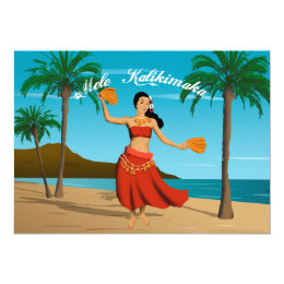 kalikimaka mele cards au hawaiian customizable card vintage