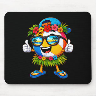 Hawaiian volleyball ball tropical beach summer mouse pad