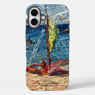 Hawaiian voyaging canoe Kawaipuna iPhone 16 Plus Case