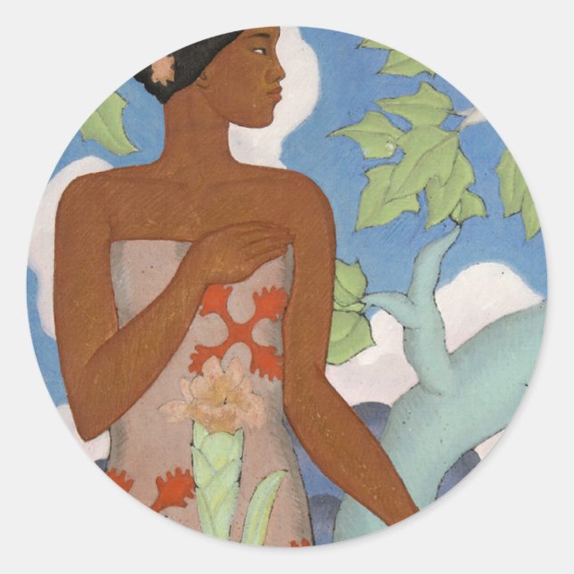 'Hawaiian Woman' - Arman Manookian Sticker (Front)