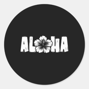 Hawaiian Women Girls Men Family Vacation Hawaii Tr Classic Round Sticker