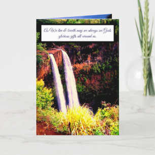 Hawaiian Words and Quotes Card