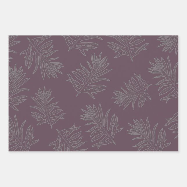 Hawaiian Wrapping Paper Set - 3 Sheets (Front)