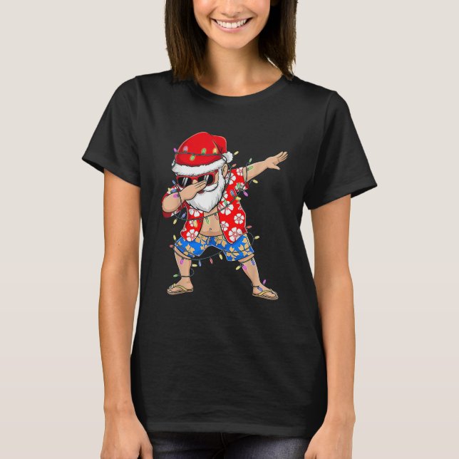 Hawaiian Xmas Dab  T-Shirt (Front)
