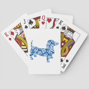 Hawaiin Aloha Doxie Dachshund Playing Cards