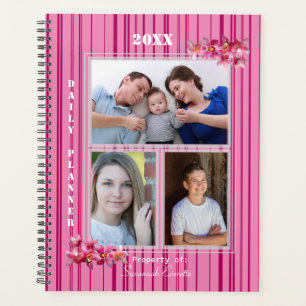 Hawaiin Inspired Pink Daily Planner - HAMbWG