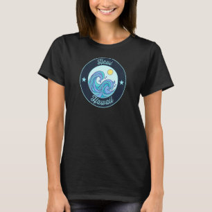 Hawi Hi Hawaii Souvenir Nautical Surfer Graphic T-Shirt