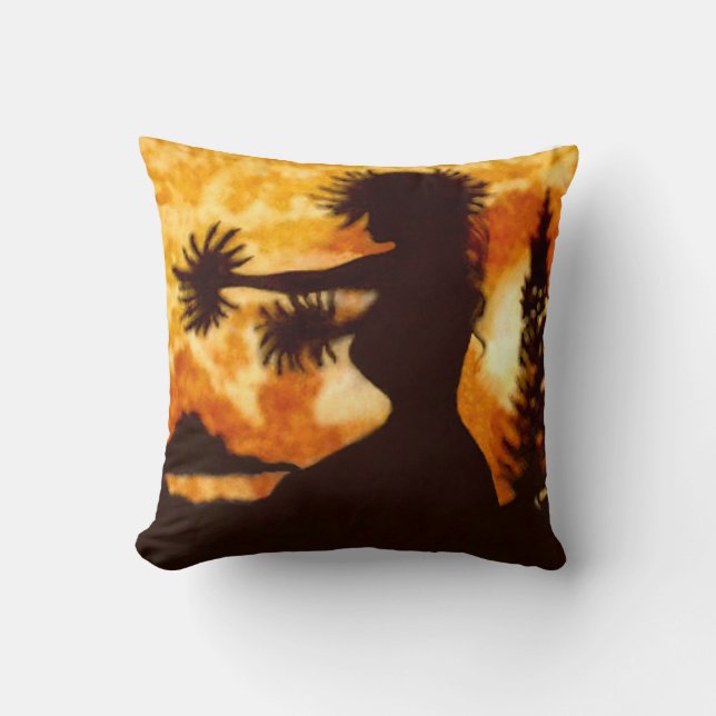 Hawiian Hula Dancer Cushion (Front)