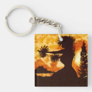 Hawiian Hula Dancer Key Ring