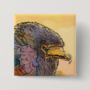 HAWK 15 CM SQUARE BADGE