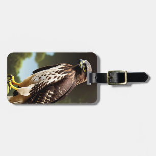 hawk art luggage tag