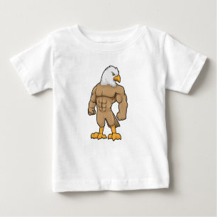 Hawk as Bodybuilder with Six pack Baby T-Shirt