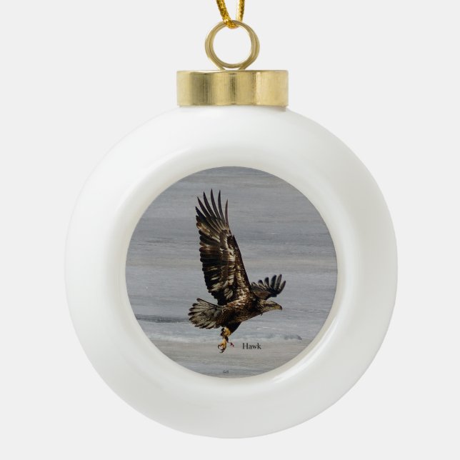Hawk ball or snowflake ornament (Front)