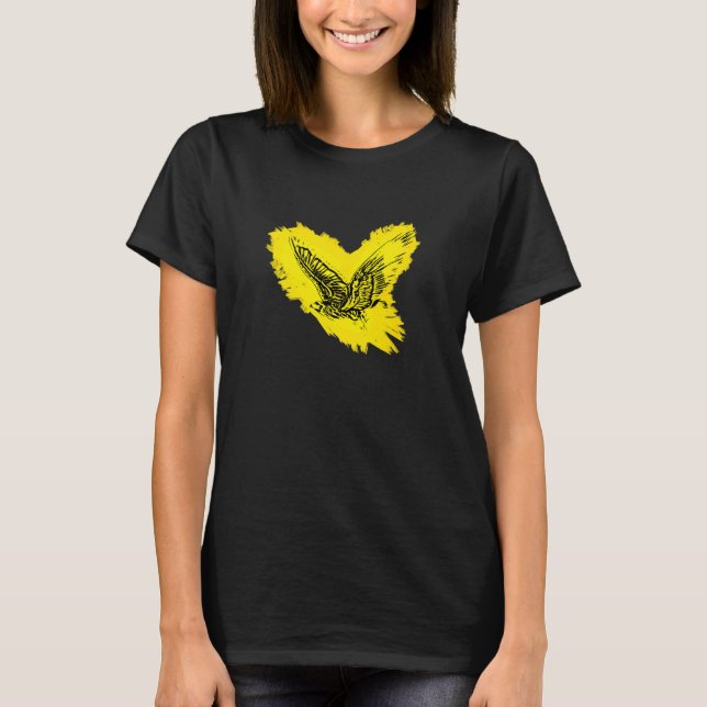 Hawk Bird Of Prey Motif Beak Claws Birds Colourful T-Shirt (Front)