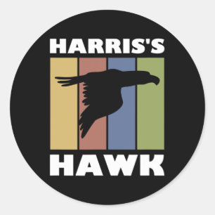 Hawk Falcon Hunter Classic Round Sticker
