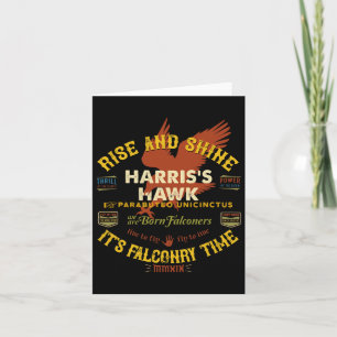 Hawk Falconry Design Harris Hawk Falconry Supplies Card