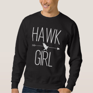 Hawk Girl For Women Falcon Bird Raptor 1 Sweatshirt