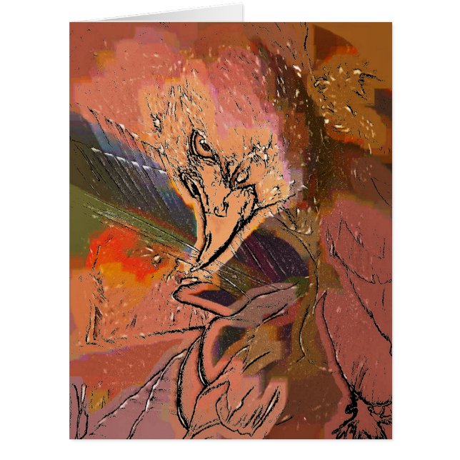 HAWK GREETING CARD (Front)