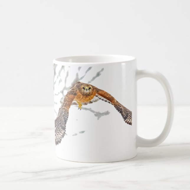 Hawk in Flight Coffee Mug (Right)