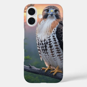 Hawk in Sunset  iPhone 16 Case