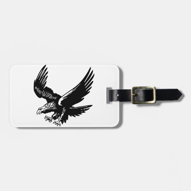 hawk luggage tag (Front Horizontal)