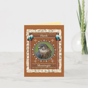 Hawk  -Messenger- Custom Greeting Card