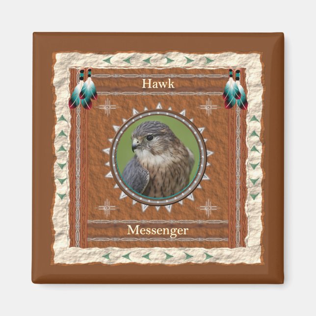 Hawk  Messenger Energy Magnet (Front)