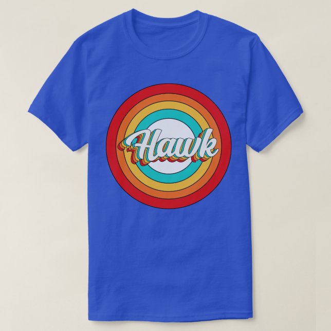 Hawk Name Shirt Vintage Hawk Circle (Design Front)