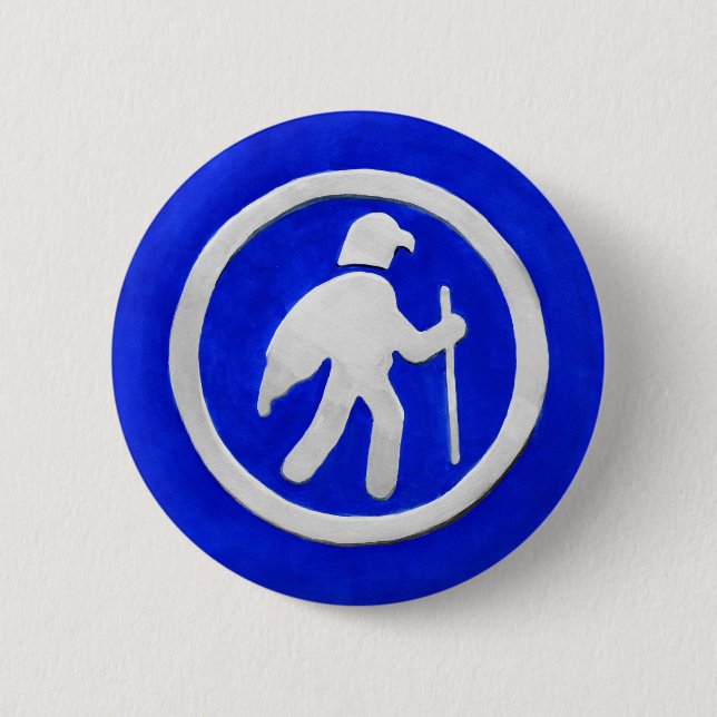 Hawk Trail Marker 6 Cm Round Badge (Front)
