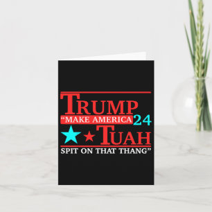 Hawk Tuah Funny Viral Humour Meme Video Tee Girl 2 Card
