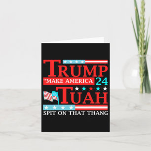 Hawk Tuah Funny Viral Humour Meme Video Tee Girl 2 Card