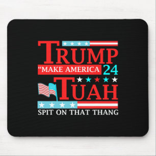 Hawk Tuah Funny Viral Humour Meme Video Tee Girl 2 Mouse Pad
