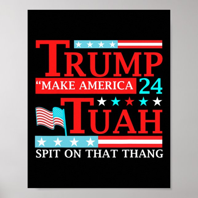 Hawk Tuah Funny Viral Humour Meme Video Tee Girl 2 Poster (Front)