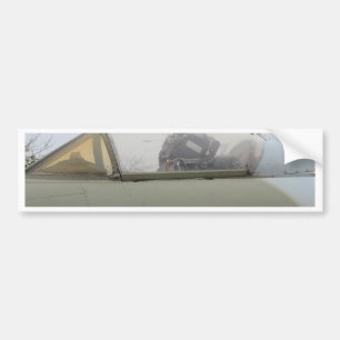 Hawker Hunter Cockpit Detail Bumper Sticker