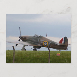 Hawker Hurricane Three Quarter View Postcard