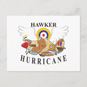 hawker hurricane tropical version postcard