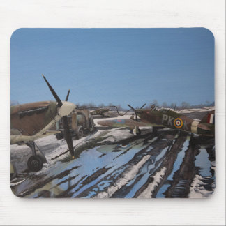Hawker Hurricanes in the snow Mouse Pad