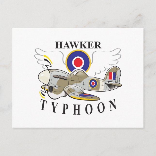 hawker typhoon postcard (Front)