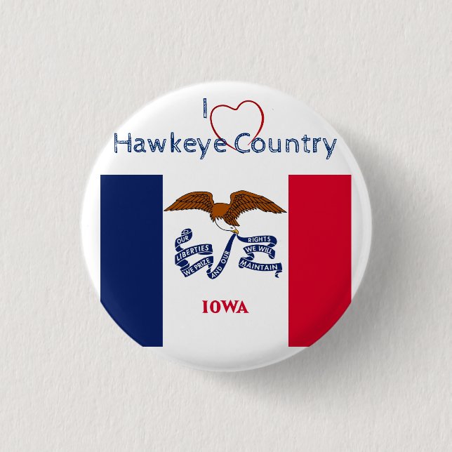 Hawkeyes Fan   3 Cm Round Badge (Front)