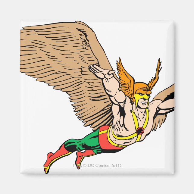 Hawkman Flies Magnet (Front)