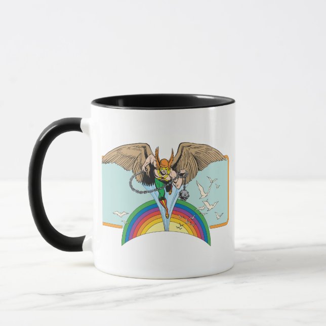 Hawkman Flies Thru Sky Mug (Left)