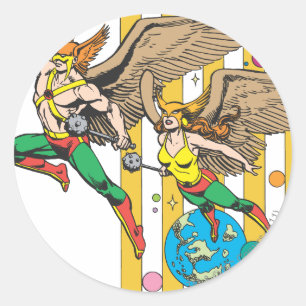 Hawkman & Hawkwoman Classic Round Sticker
