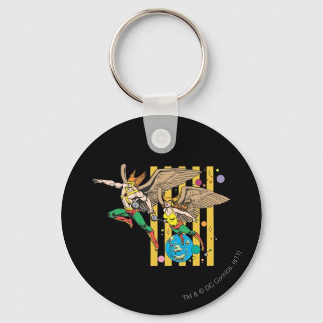 Hawkman & Hawkwoman Key Ring (Front)