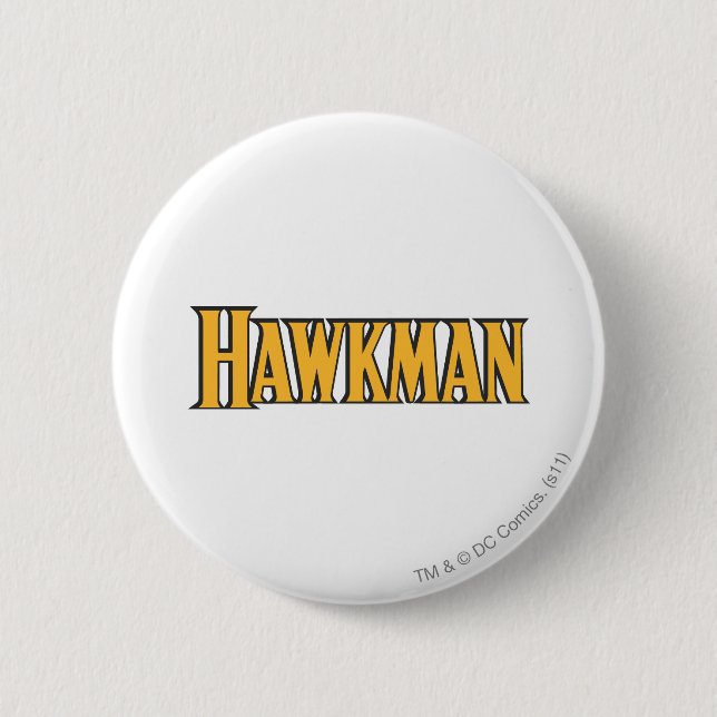 Hawkman Logo 6 Cm Round Badge (Front)