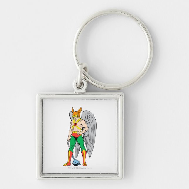 Hawkman Standing Pose Key Ring (Front)
