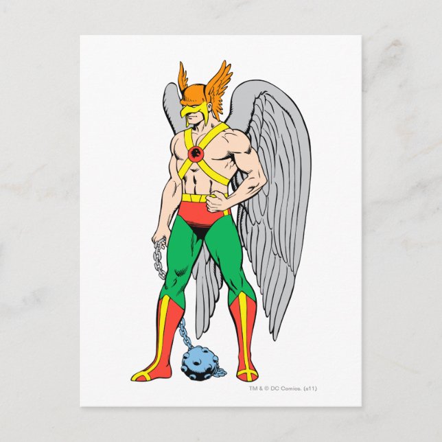 Hawkman Standing Pose Postcard (Front)