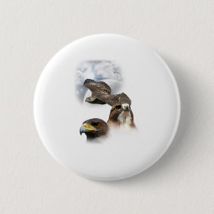 Hawks 6 Cm Round Badge