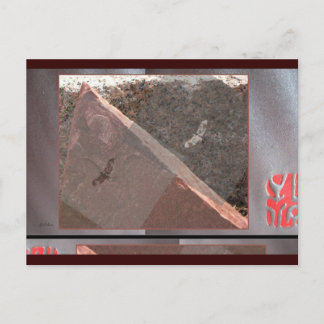 Hawks Above Red Stone Postcard