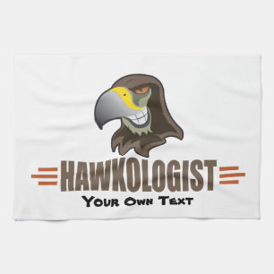HAWKS - Birds, School Sports Team Mascot Tea Towel